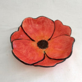 coupelle coquelicot rouge