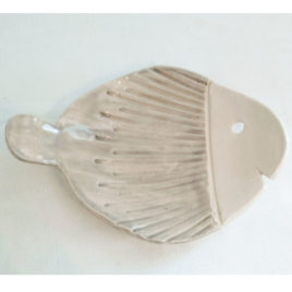 Porte Savon poisson gris
